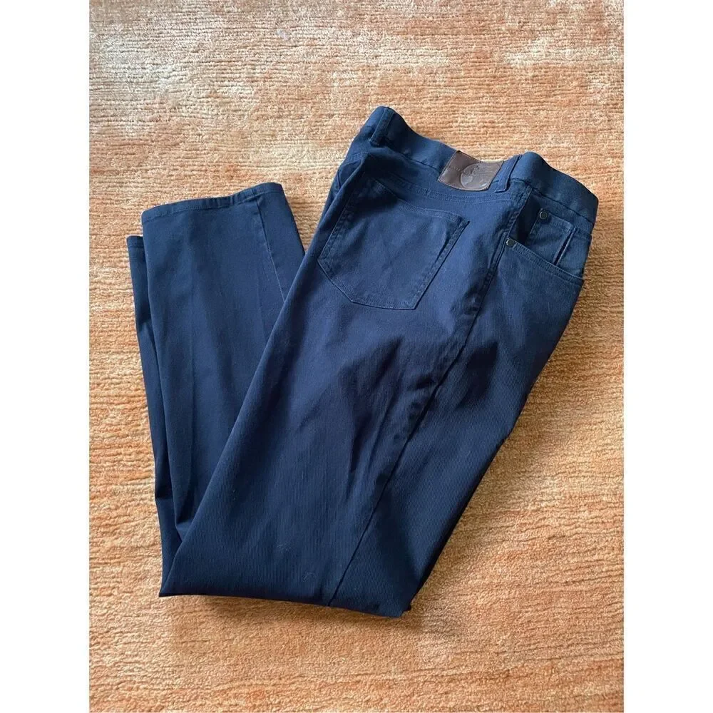 Hart Schaffner Marx Mens Size 38x32 Pants Blue 5 Pocket Pant Jeans Cotton Blend